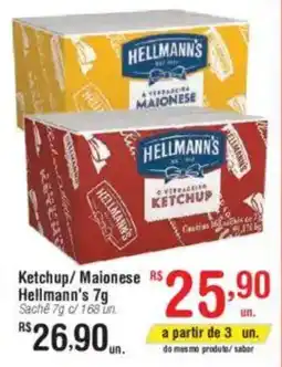 Fort Atacadista Ketchup/Maionese Hellmann's 7g oferta