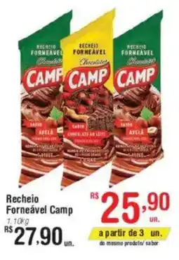 Fort Atacadista Recheio Forneável Camp oferta