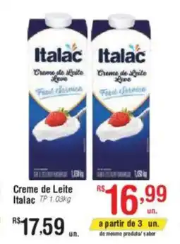 Fort Atacadista Creme de Leite Italac TP oferta