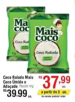 Fort Atacadista Coco Ralado Mais Coco Úmido e Adoçado Pacote oferta