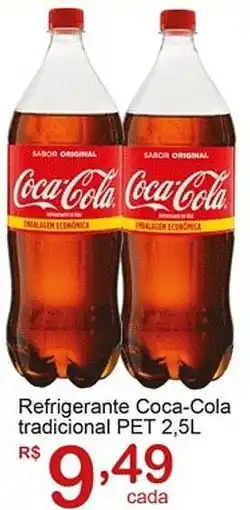 Giga Atacado Refrigerante Coca-Cola tradicional PET oferta