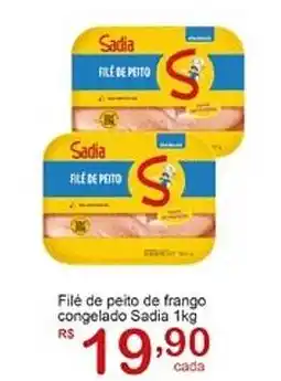 Giga Atacado Filé de peito de frango congelado Sadia oferta