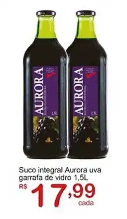 Giga Atacado Suco integral Aurora uva garrafa de vidro oferta