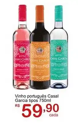 Giga Atacado Vinho português Casal Garcia tipos oferta