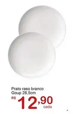 Giga Atacado Prato raso branco Goup oferta