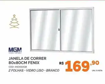 Carajás Mgm Janela De Correr 80x80cm Fenix oferta