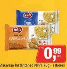 Supermercados Alvorada Macarrão Instântaneo Ninfa oferta
