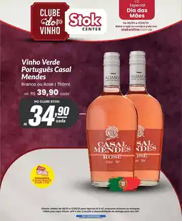 Stok Center Vinho Verde Português Casal Mendes oferta