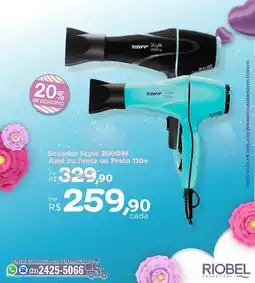 Rio Bel Secador Style 2000W Azul ou Prata ou Preto 110v oferta