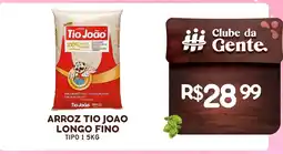 São Roque Supermercados Arroz tio joao longo fino tipo 1 oferta