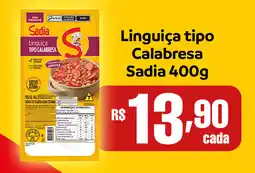 São Roque Supermercados Linguiça tipo Calabresa Sadia oferta