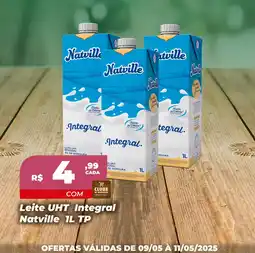 Rede Super Compras Leite UHT Integral Natville  TP oferta