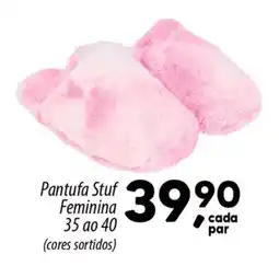 Asun Pantufa Stuf Feminina 35 ao 40 (cores sortidos) oferta