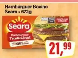 Rede Supermarket Hambúrguer Bovino Seara oferta