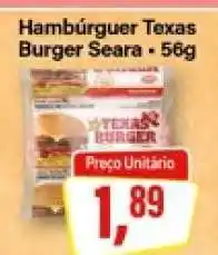 Rede Supermarket Hambúrguer Texas Burger Seara 56g oferta