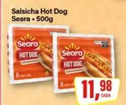 Rede Supermarket Salsicha hot dog Seara oferta