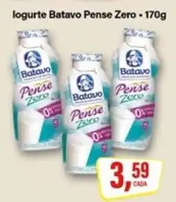 Rede Supermarket Iogurte Batavo Pense Zero - 170g oferta