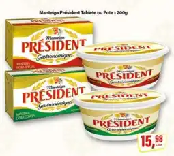 Rede Supermarket Manteiga Président Tablete ou Pote oferta