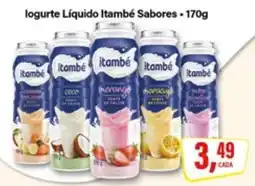 Rede Supermarket Iogurte líquido Itambé sabores 170g oferta