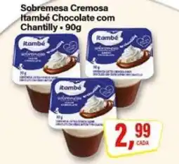 Rede Supermarket Sobremesa Cremosa Itambé Chocolate com Chantilly oferta