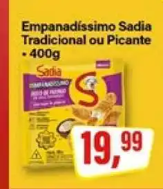 Rede Supermarket Empanadíssimo Sadia Tradicional ou Picante oferta