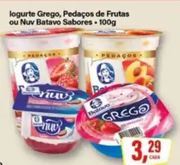 Rede Supermarket Iogurte Grego, Pedaços de Frutas ou Nuv Batavo Sabores oferta