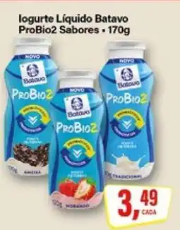 Rede Supermarket Iogurte Líquido Batavo ProBio2 Sabores oferta