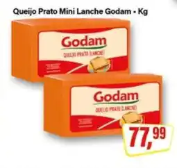 Rede Supermarket Queijo Prato Mini Lanche Godam oferta