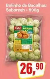 Rede Supermarket Bolinho de Bacalhau Saboreah oferta