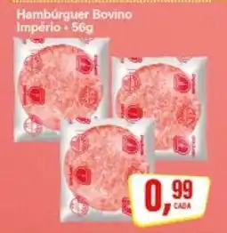 Rede Supermarket Hambúrguer Bovino Império oferta