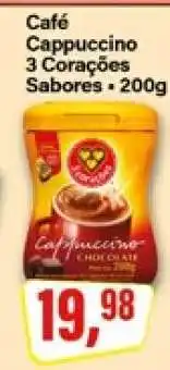 Rede Supermarket Café Cappuccino 3 Corações Sabores oferta