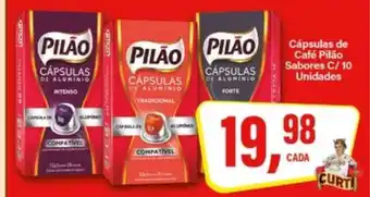 Rede Supermarket Cápsulas de Café Pilão Sabores C/ 10 Unidades oferta