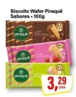 Rede Supermarket Biscoito Wafer Piraquê Sabores oferta
