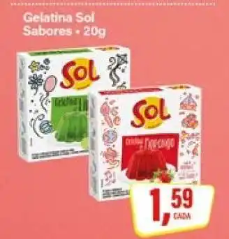 Rede Supermarket Gelatina Sol Sabores oferta