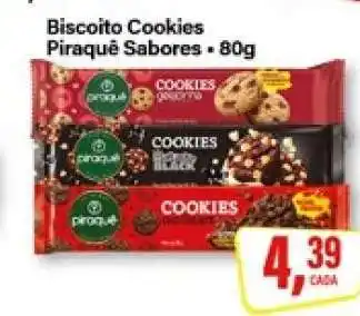 Rede Supermarket Biscoito Cookies Piraquê Sabores oferta