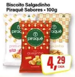 Rede Supermarket Biscoito Salgadinho Piraquê Sabores oferta