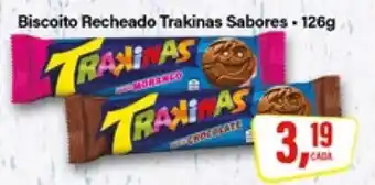 Rede Supermarket Biscoito Recheado Trakinas Sabores oferta