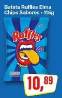 Rede Supermarket Batata Ruffles Elma Chips Sabores oferta