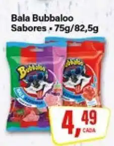 Rede Supermarket Bala Bubbaloo Sabores oferta