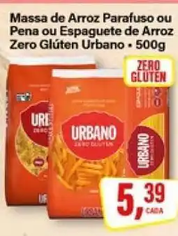 Rede Supermarket Massa de Arroz Parafuso ou Pena ou Espaguete de Arroz Zero Glúten Urbano oferta