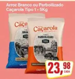 Rede Supermarket Arroz Branco ou Parboilizado Caçarola Tipo 1 - 5Kg oferta