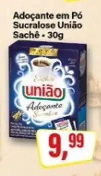 Rede Supermarket Adoçante em Pó Sucralose União Sachê - 30g oferta