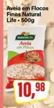 Rede Supermarket Aveia em Flocos Finos Natural Life - 500g oferta
