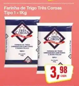 Rede Supermarket Farinha de Trigo Três Coroas Tipo 1 - 1Kg oferta