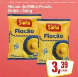 Rede Supermarket Flocos de Milho Flocão Sinhá oferta
