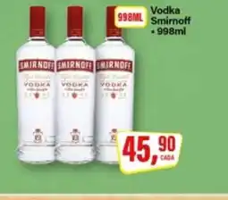 Rede Supermarket Vodka Smirnoff oferta