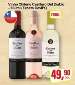 Rede Supermarket Vinho chileno Casillero del Diablo oferta