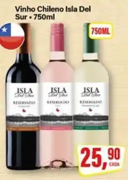 Rede Supermarket Vinho Chileno Isla Del Sur oferta
