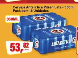 Rede Supermarket Cerveja Antarctica Pilsen Lata - 350ml Pack com 18 Unidades oferta