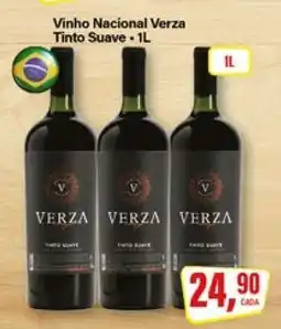 Rede Supermarket Vinho Nacional Verza Tinto Suave oferta